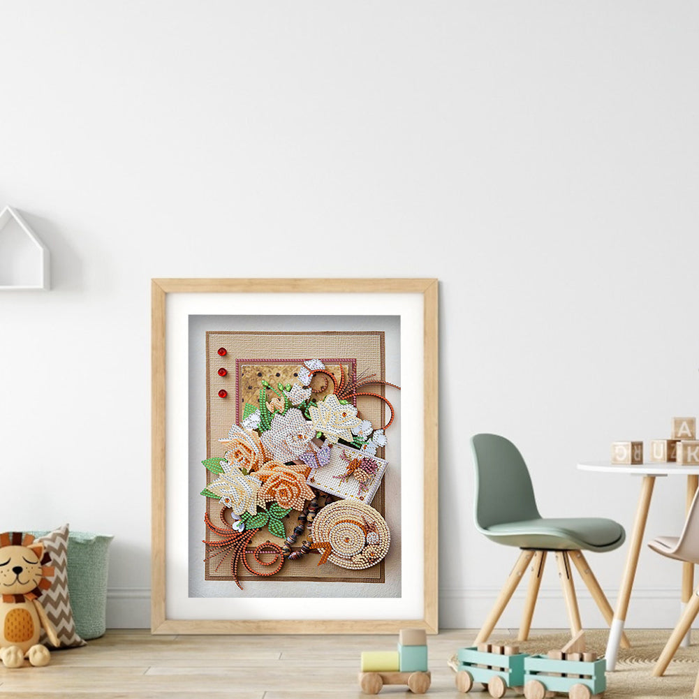 Paper Quilling - Special Shaped Drill Diamond Painting 30*40CM