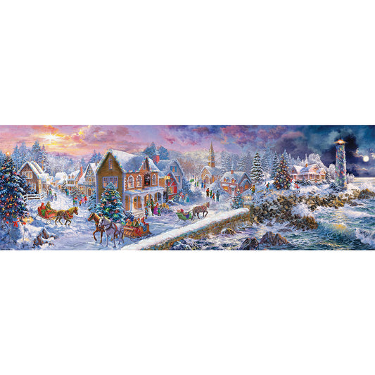 Christmas Town - Full Round Drill Diamond Painting 90*30CM