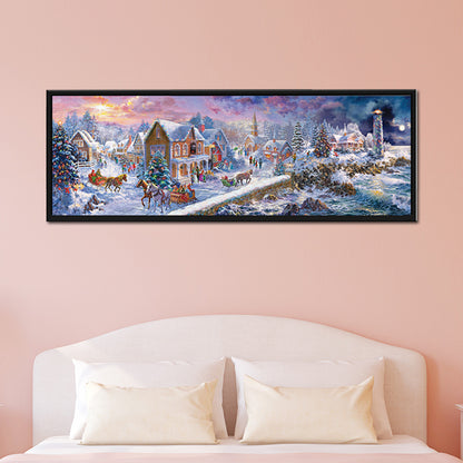 Christmas Town - Full Round Drill Diamond Painting 90*30CM