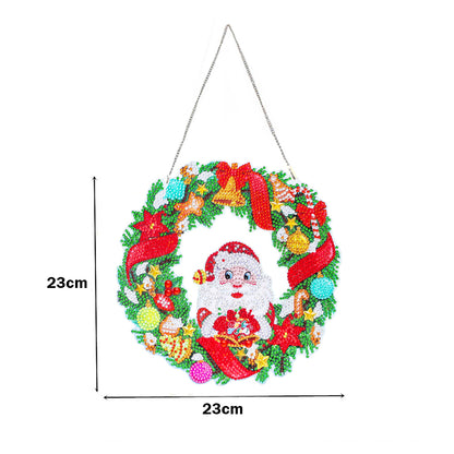 5D Ponit Drill Diamond Painting Crystal Wreath Mosaic Door Hanging Decor