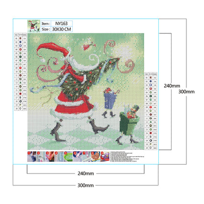 Santa - Full Round Drill Diamond Painting 30*30CM