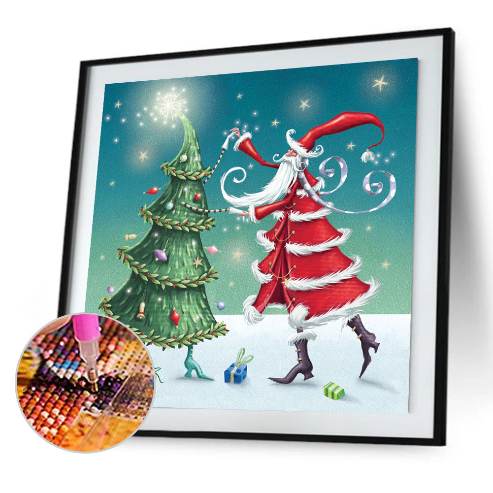 Santa - Full Round Drill Diamond Painting 30*30CM