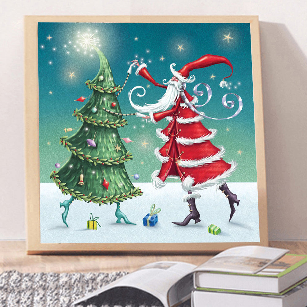 Santa - Full Round Drill Diamond Painting 30*30CM