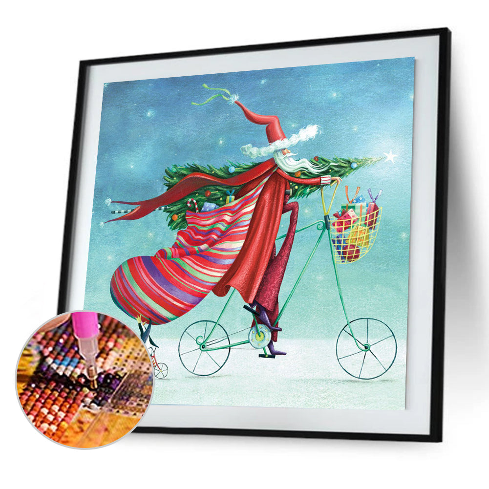 Santa - Full Round Drill Diamond Painting 30*30CM