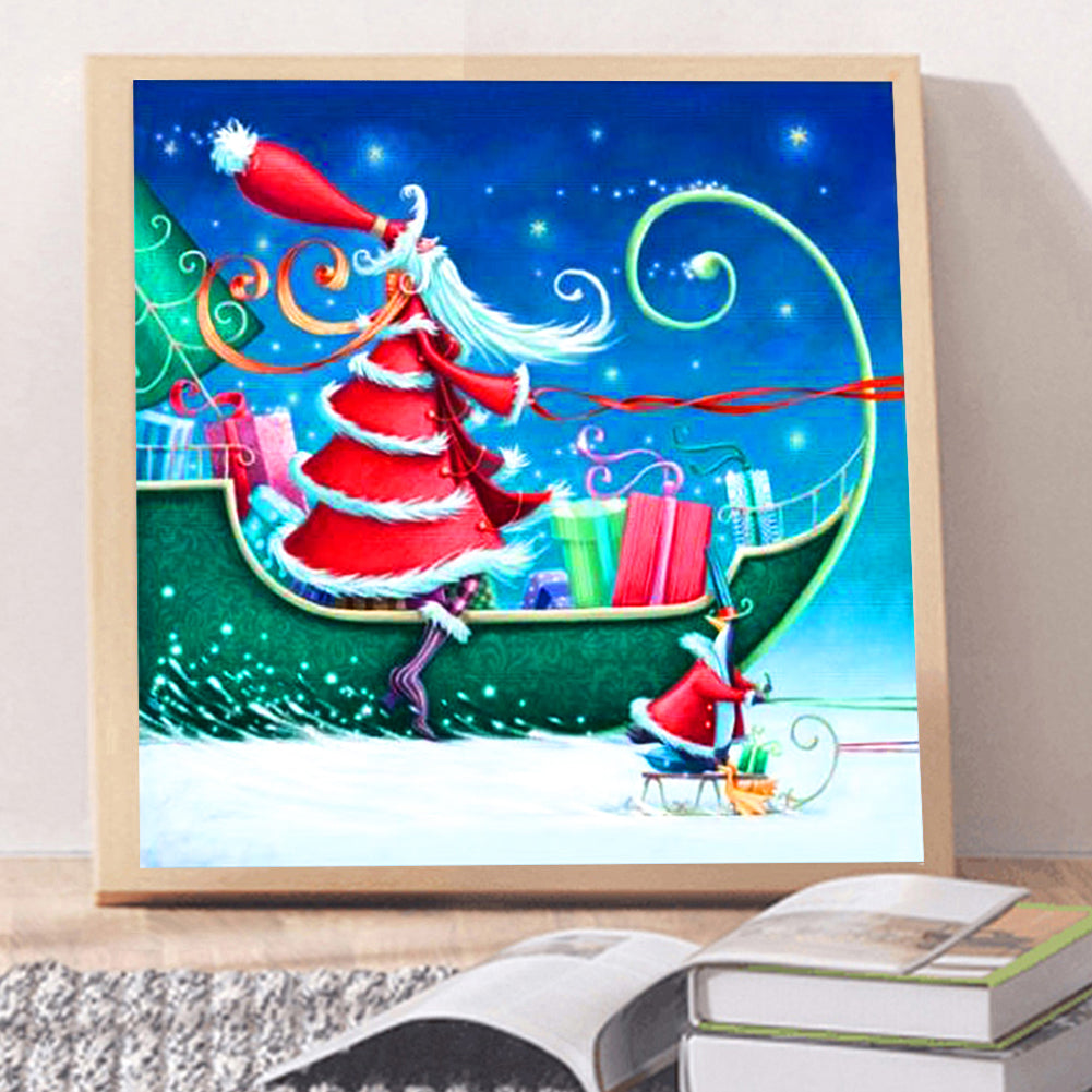 Santa - Full Round Drill Diamond Painting 30*30CM