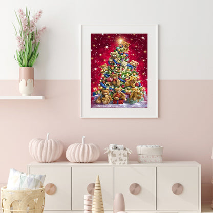 Christmas Tree - Full Round Drill Diamond Painting 30*40CM