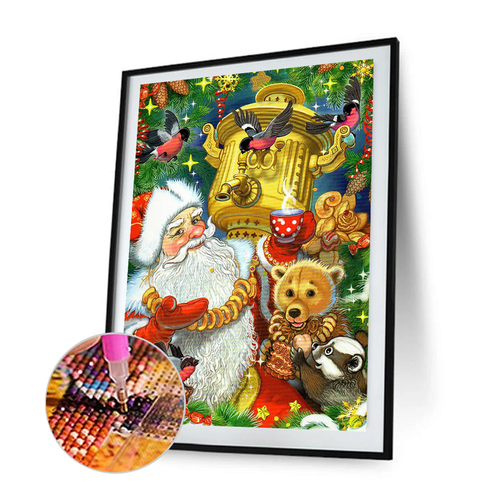 Santa Claus - Full Round Drill Diamond Painting 40*55CM