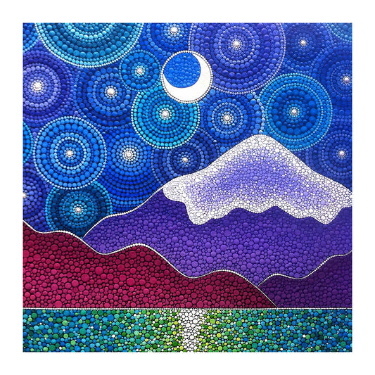 Mountain - Special Shaped Drill Diamond Painting 30*30CM