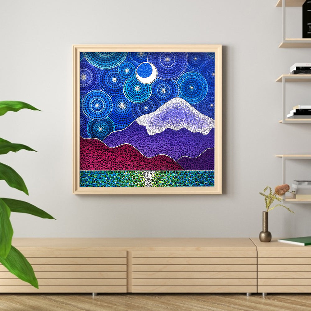 Mountain - Special Shaped Drill Diamond Painting 30*30CM