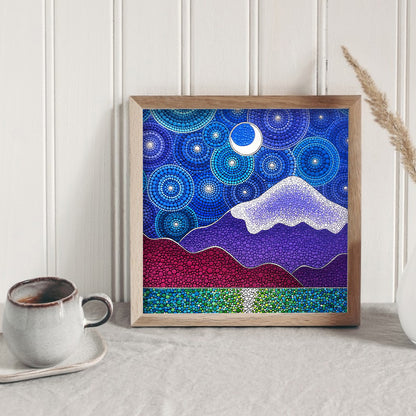 Mountain - Special Shaped Drill Diamond Painting 30*30CM