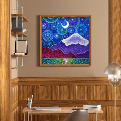 Mountain - Special Shaped Drill Diamond Painting 30*30CM