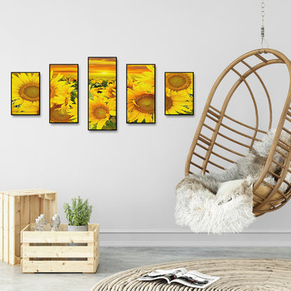 Sunflower - Full Square Drill Diamond Painting 95*45CM