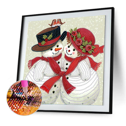 Snowman - Special Shaped Drill Diamond Painting 30*30CM