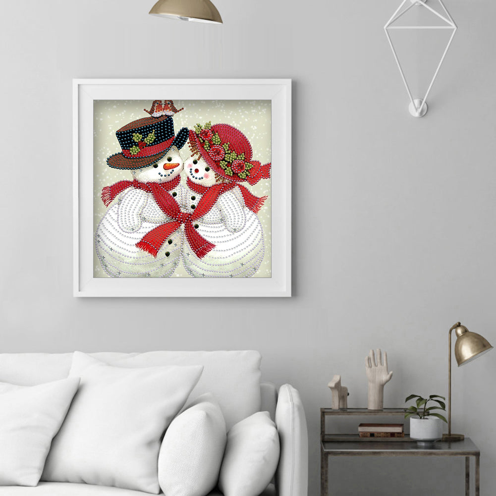 Snowman - Special Shaped Drill Diamond Painting 30*30CM