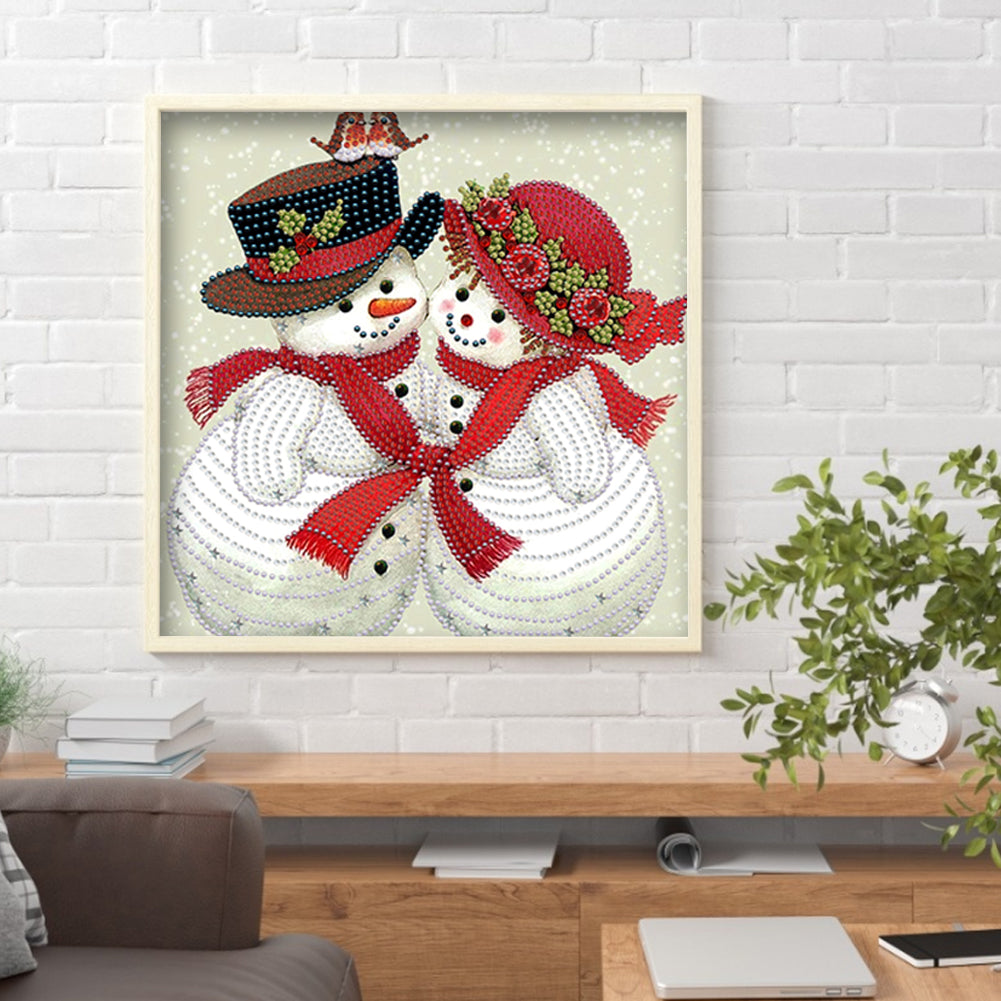 Snowman - Special Shaped Drill Diamond Painting 30*30CM