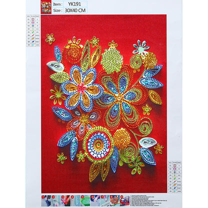 Paper Quilling - Special Shaped Drill Diamond Painting 30*40CM