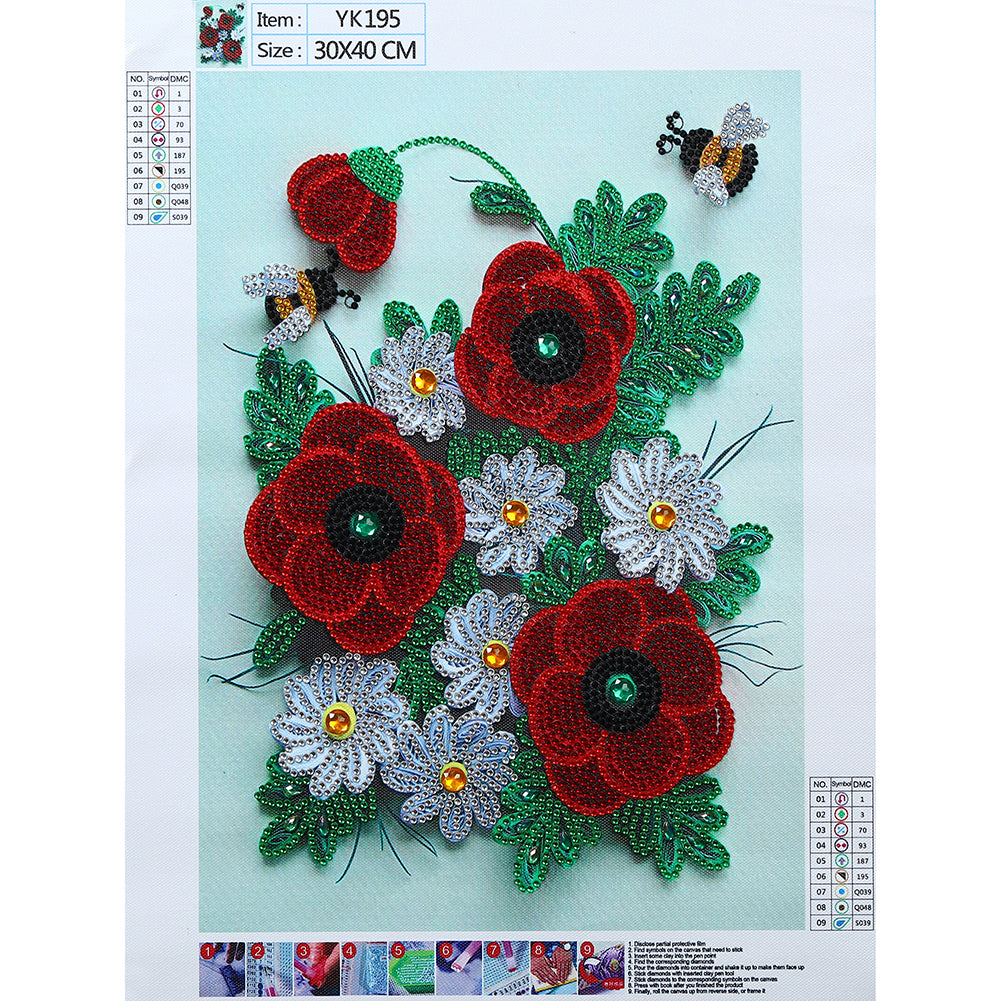 Paper Quilling - Special Shaped Drill Diamond Painting 30*40CM