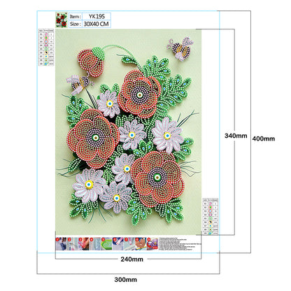 Paper Quilling - Special Shaped Drill Diamond Painting 30*40CM