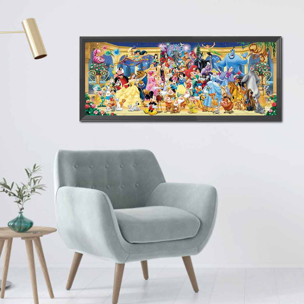 Cartoon Family - Full Square Drill Diamond Painting 110*50CM