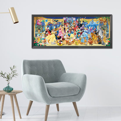 Cartoon Family - Full Square Drill Diamond Painting 110*50CM