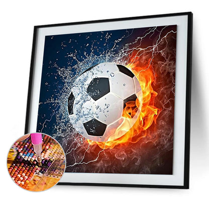 Football Flame - Full Square Drill Diamond Painting 30*30CM