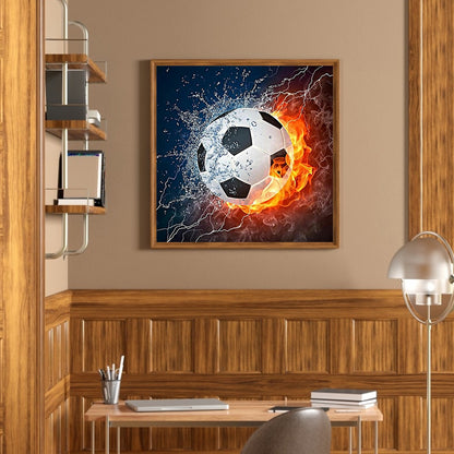 Football Flame - Full Square Drill Diamond Painting 30*30CM