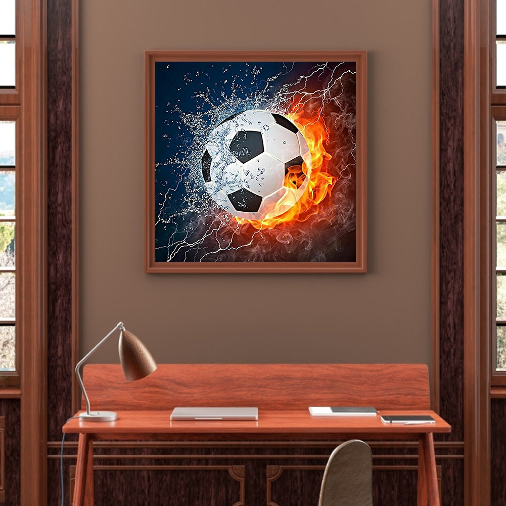 Football Flame - Full Square Drill Diamond Painting 30*30CM