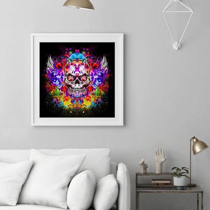 Colorful Skull - Full Round Drill Diamond Painting 40*40CM