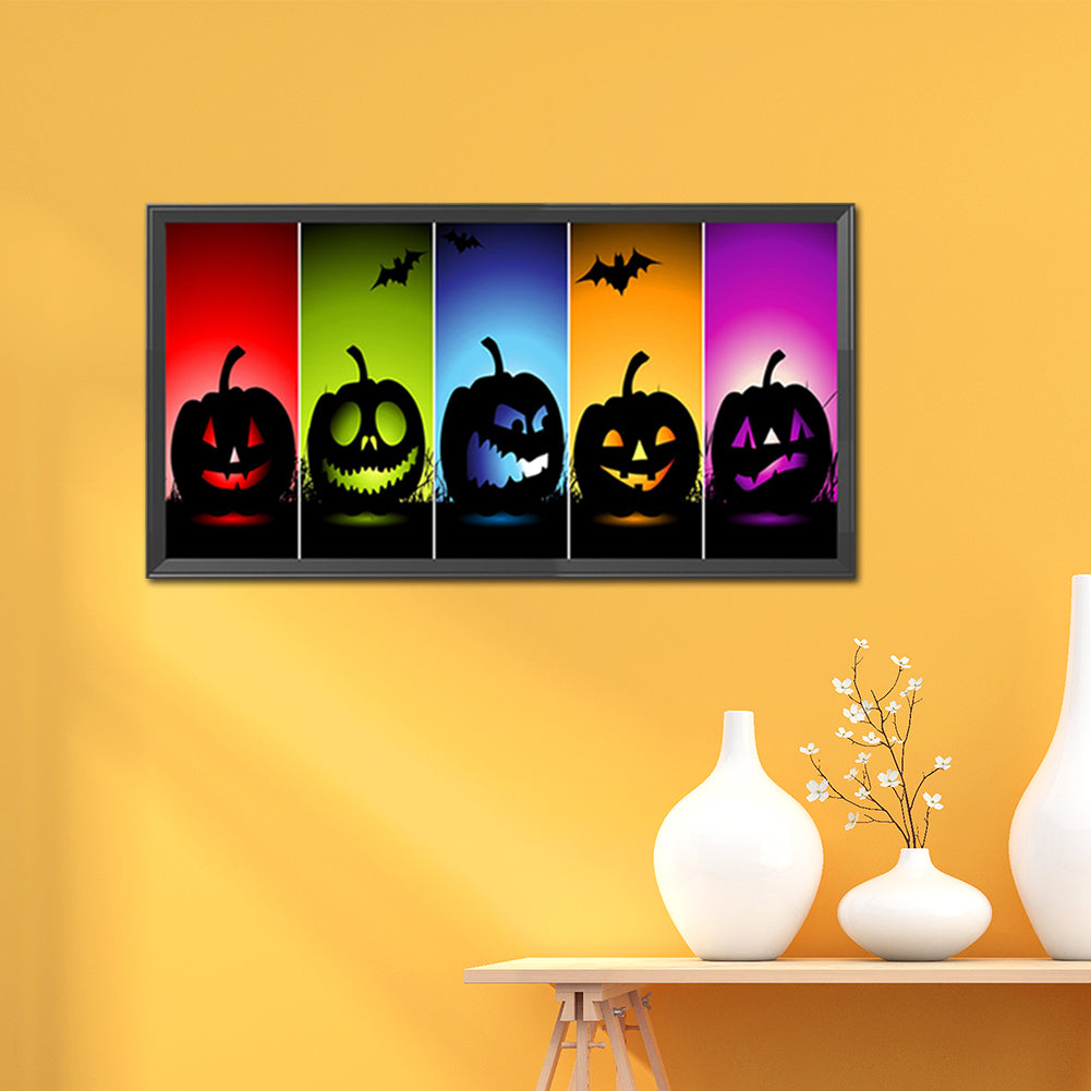 Pumpkin Monster - Full Round Drill Diamond Painting 80*40CM