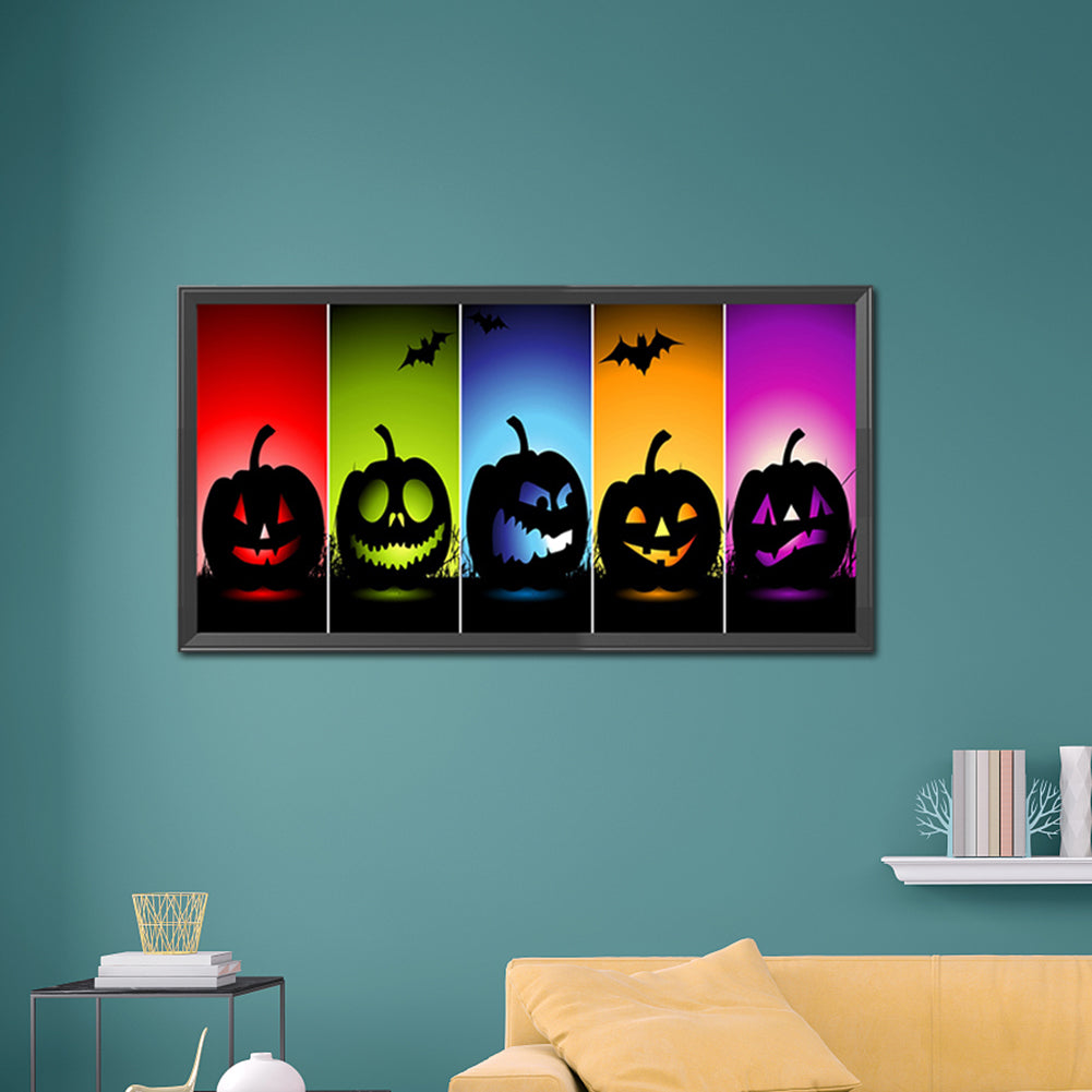 Pumpkin Monster - Full Round Drill Diamond Painting 80*40CM