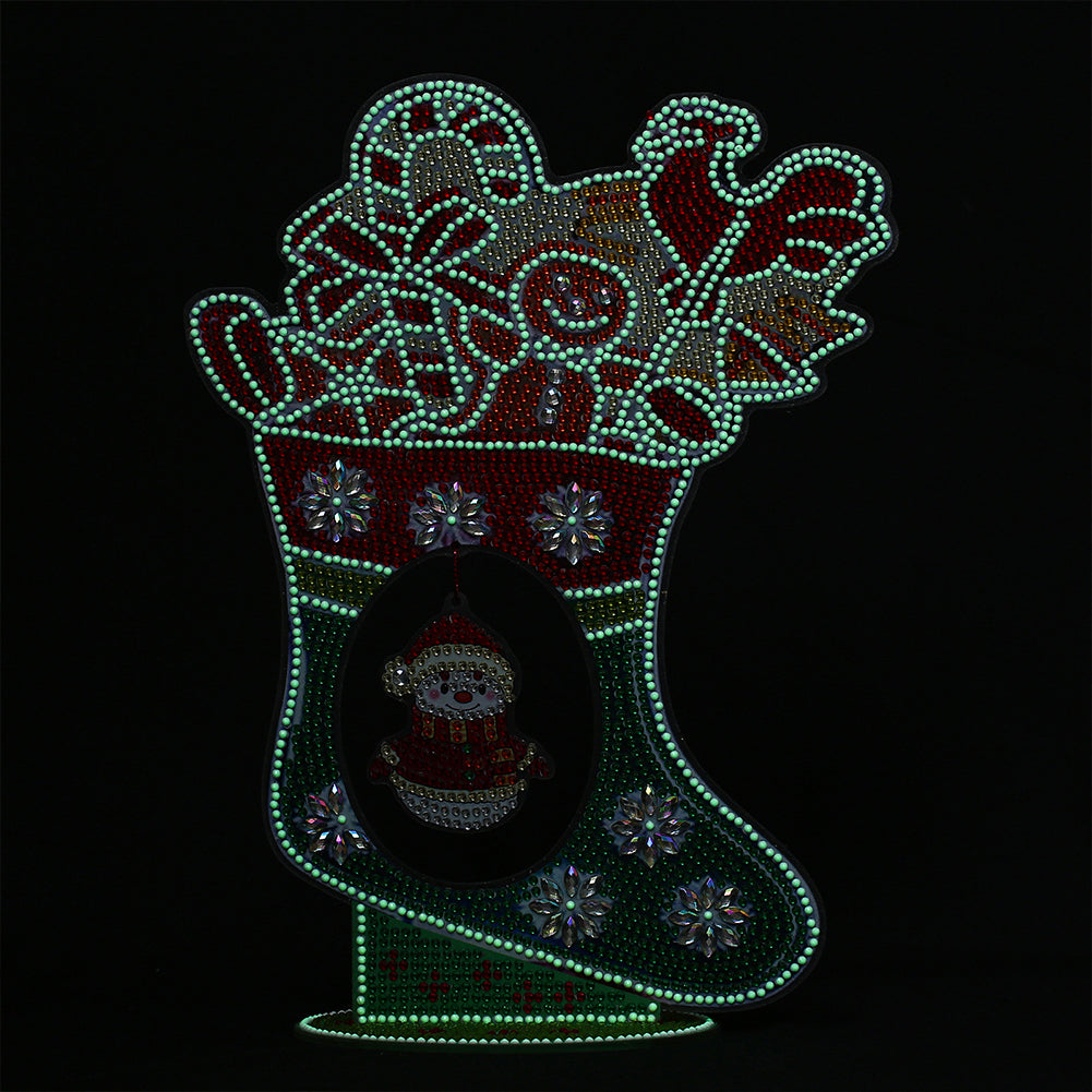 Luminous Crystal Christmas DIY Diamond Painting Desk Ornaments Kit Craft