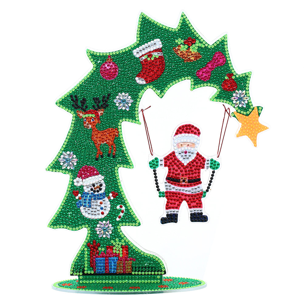 Luminous Crystal Christmas DIY Diamond Painting Desk Ornaments Kit Craft