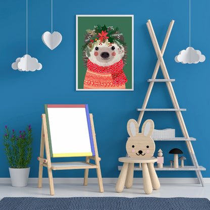 Hedgehog - Full Round Drill Diamond Painting 30*40CM