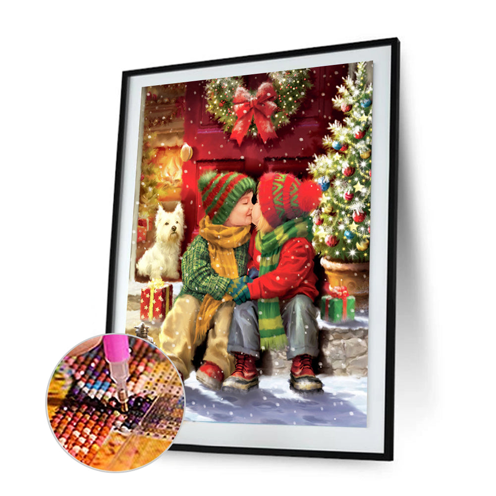 Children Christmas - Full Round Drill Diamond Painting 30*40CM