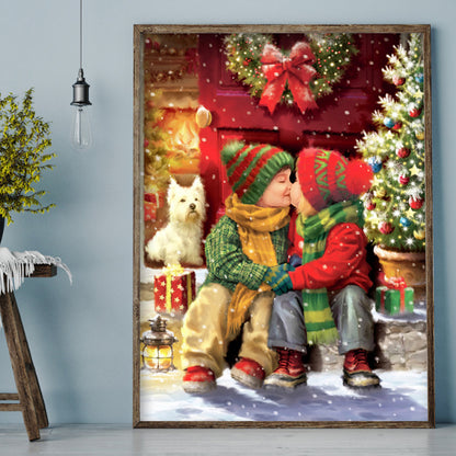 Children Christmas - Full Round Drill Diamond Painting 30*40CM