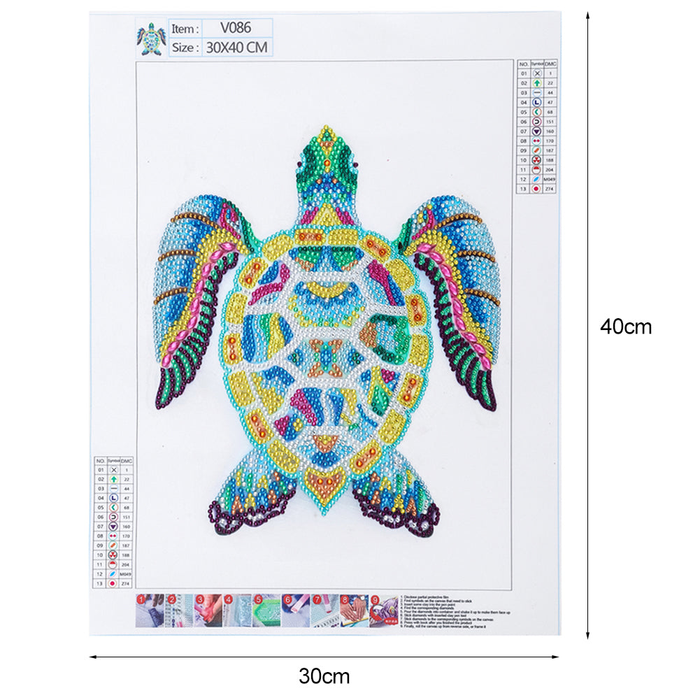 Turtle - Special Shaped Drill Diamond Painting 30*40CM