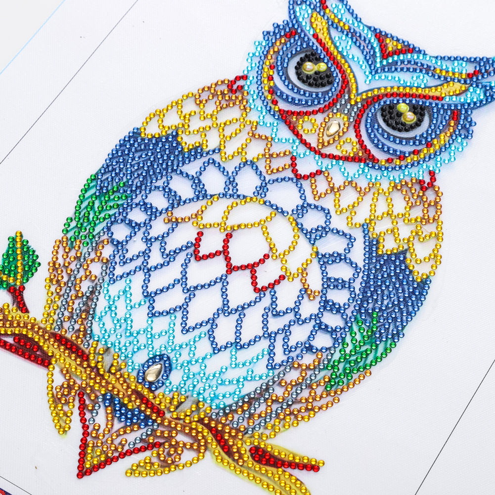 Owl - Special Shaped Drill Diamond Painting 30*40CM