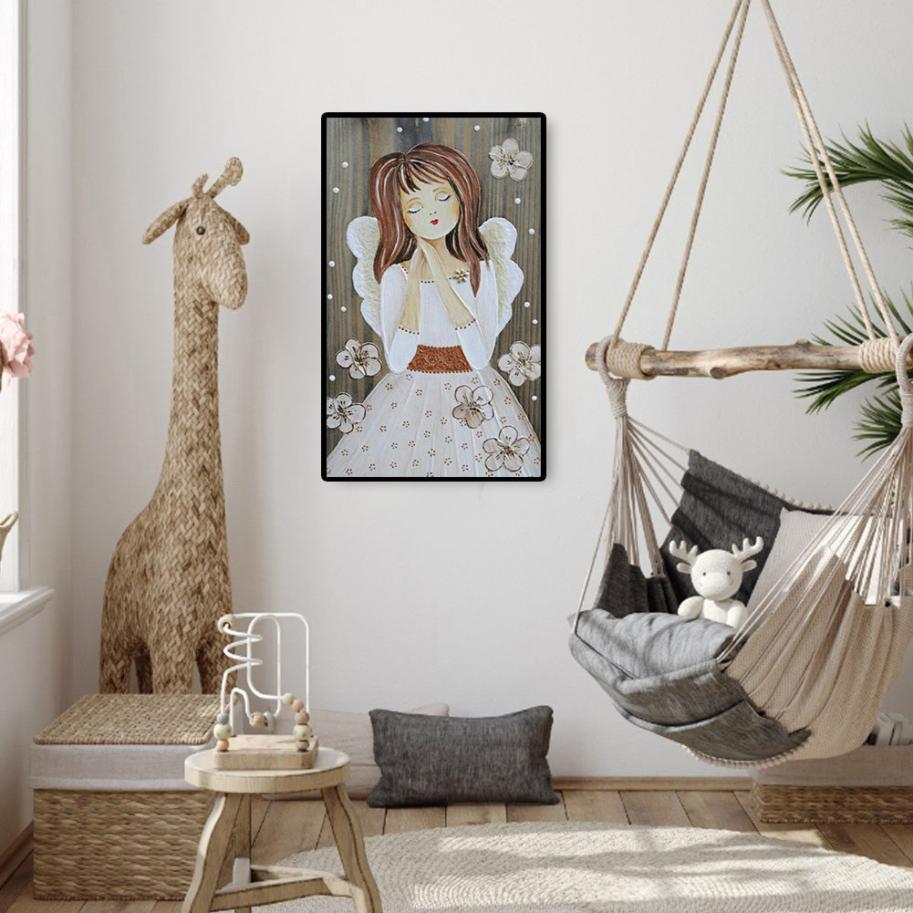 Angel Girl - Full Round Drill Diamond Painting 30*50CM