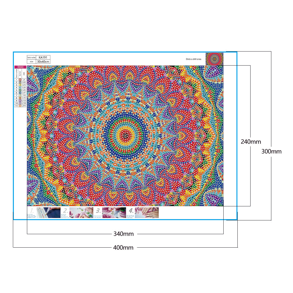 Datura - Special Shaped Drill Diamond Painting 40*30CM