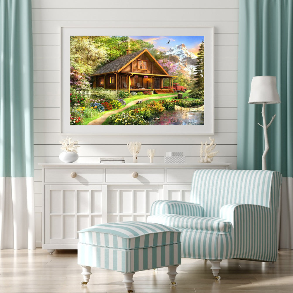 House View - Full Round Drill Diamond Painting 50*40CM