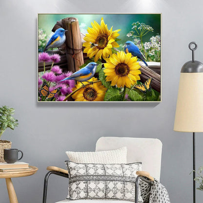 Sunflower - Full Round Drill Diamond Painting 40*30CM