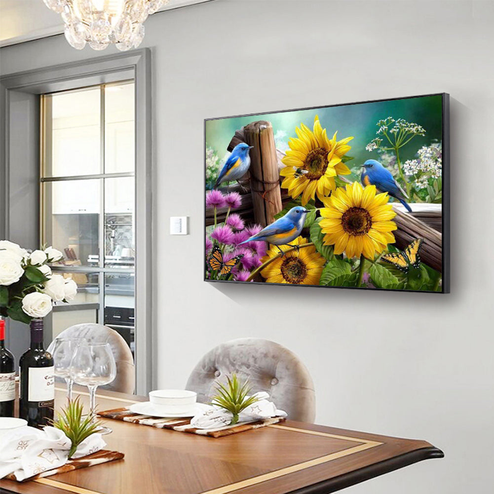 Sunflower - Full Round Drill Diamond Painting 40*30CM