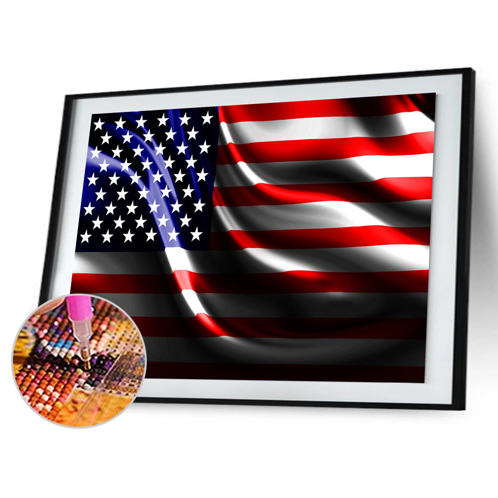 National Flag - Full Round Drill Diamond Painting 40*30CM