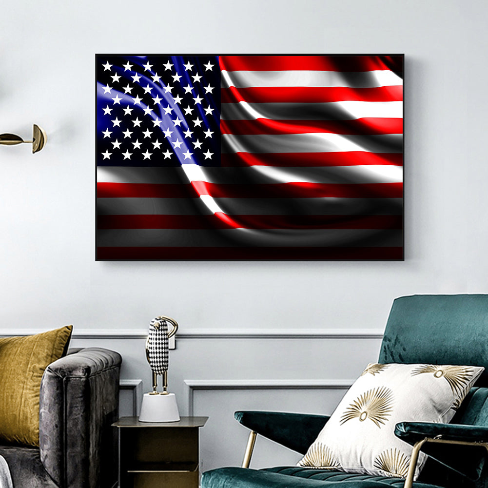 National Flag - Full Round Drill Diamond Painting 40*30CM