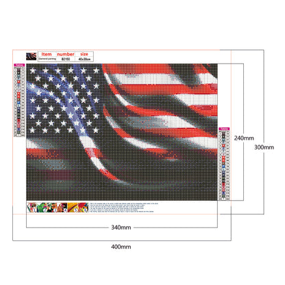 National Flag - Full Round Drill Diamond Painting 40*30CM