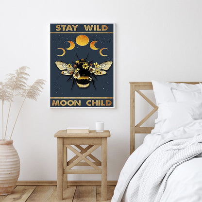 Star Moon - Full Round Drill Diamond Painting 30*40CM