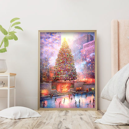 Christmas Tree - Full Round Drill Diamond Painting 30*40CM