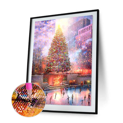 Christmas Tree - Full Round Drill Diamond Painting 30*40CM