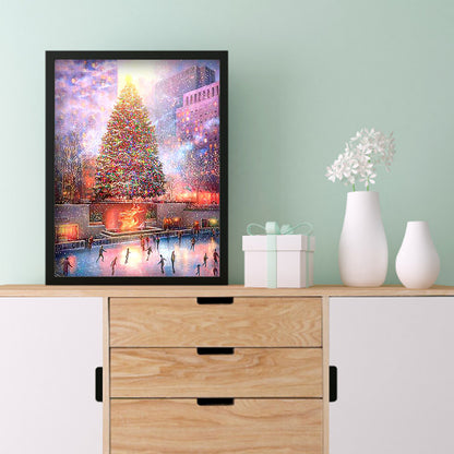 Christmas Tree - Full Round Drill Diamond Painting 30*40CM