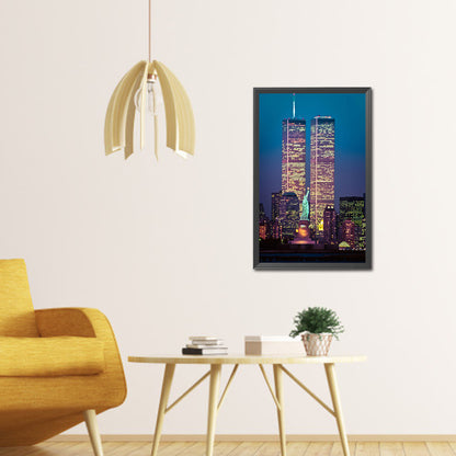 Twin Towers - Full Round Drill Diamond Painting 30*45CM